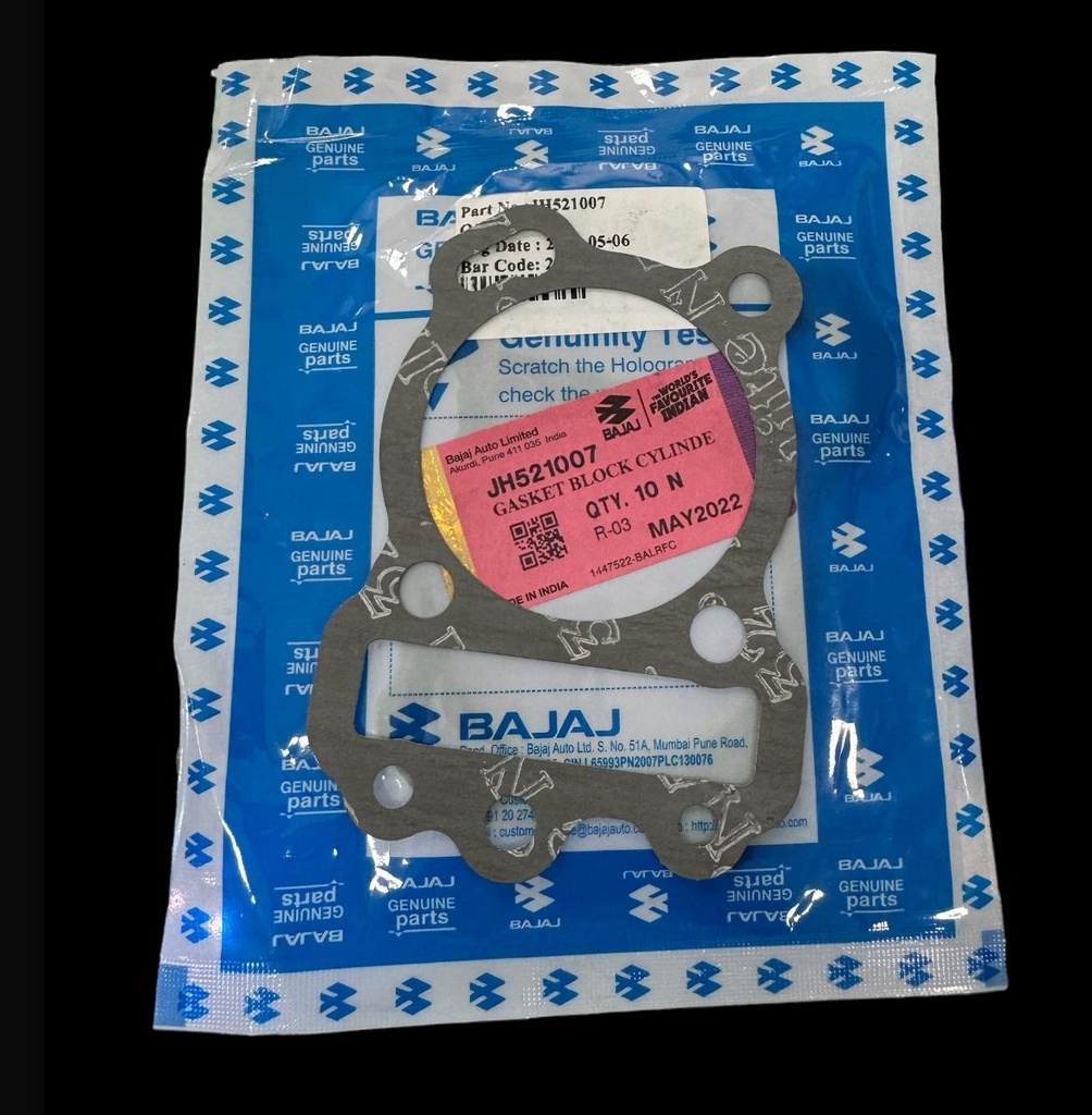 JUNTA CILINDRO BAJAJ  PLATINA/ BOXER/CT ORIGINAL