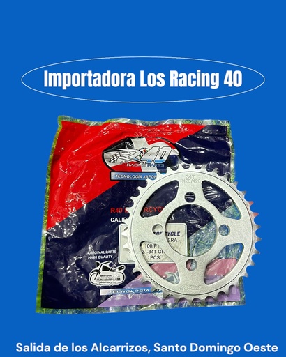 [34TR40] CATALINA 34T R40 PLATINA 100/125  420/428
